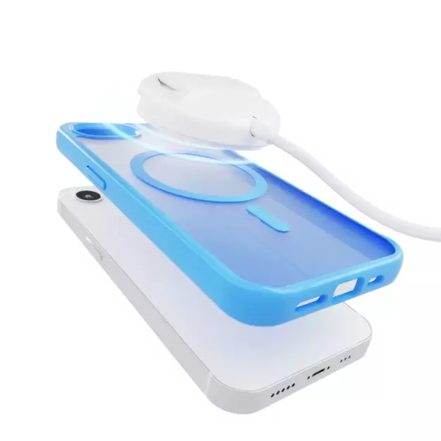 Puro Cover in TPU  GRADIENT  with Magsafe and gradient effect for iPhone 16E, blue 7