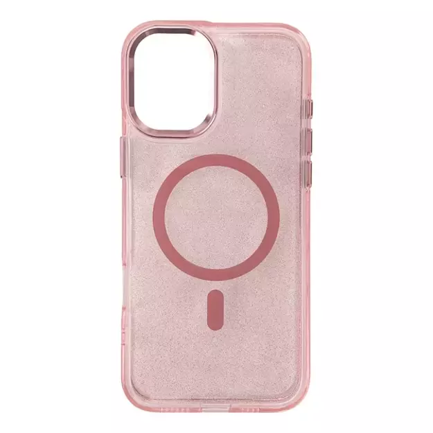 Glitter Case with MagSafe for iPhone 16e - Pink