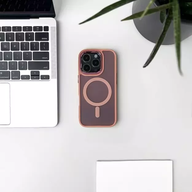 Glitter Case with MagSafe for iPhone 16e - Pink 1