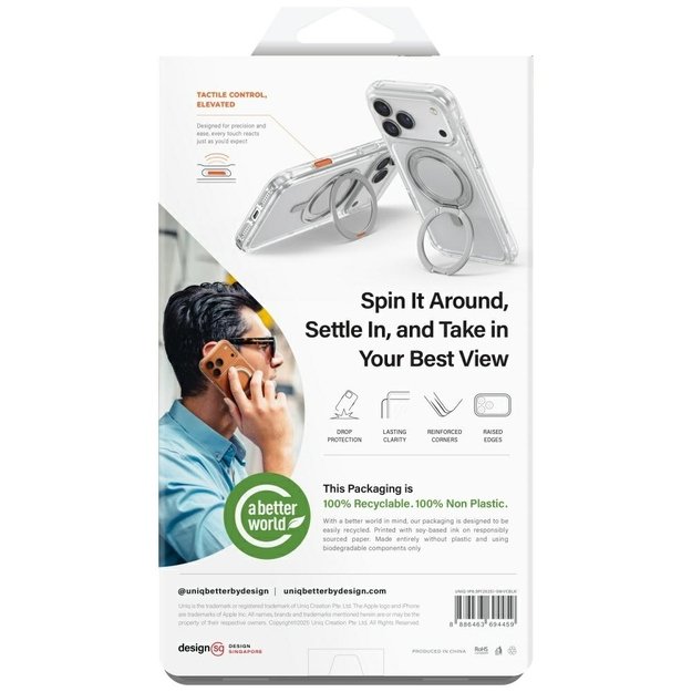 Uniq Swivix Rotating Kickstand 360 Case for iPhone 17 Pro Max - Black 6