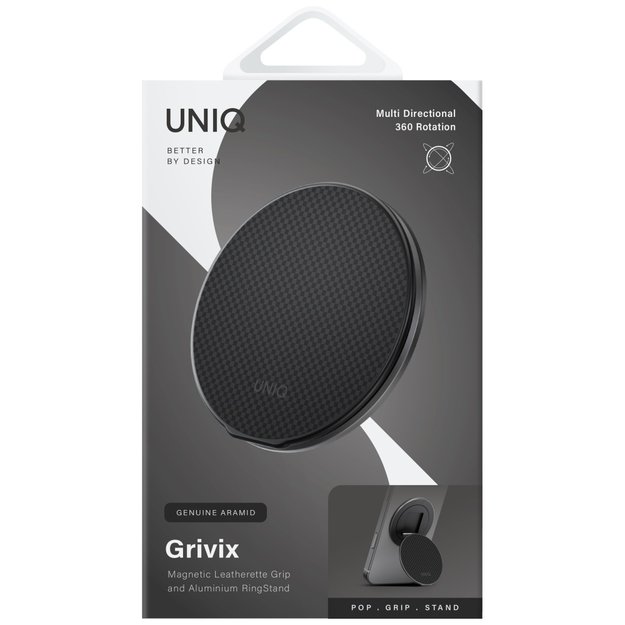 Uniq Grivix Premium 360 Mount&amp Grip Stand Magnetic Holder - Black 3