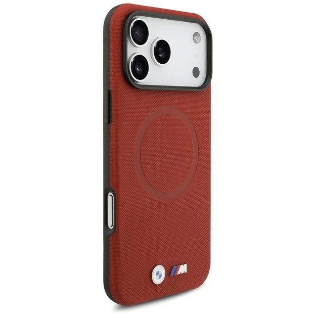 BMW M FW Metal Logo MagSafe Case for iPhone 17 Pro Max - Red 3