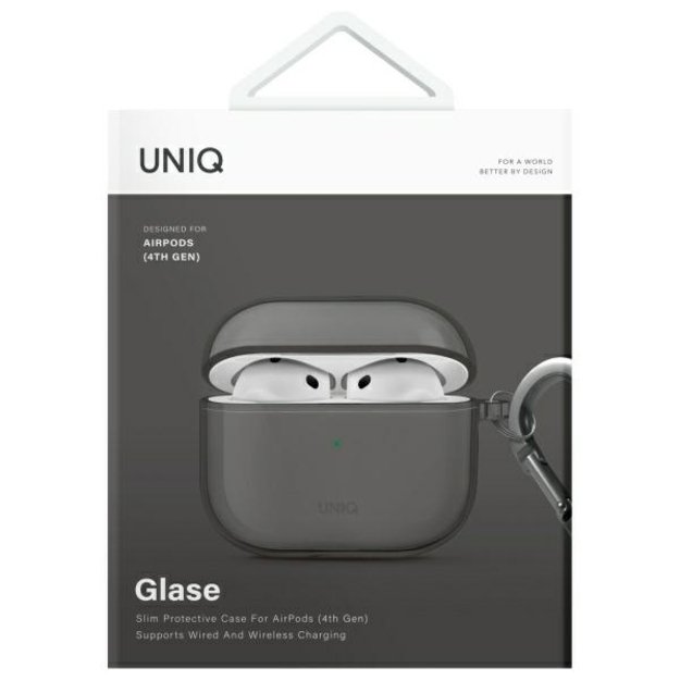 Uniq Glase AirPods 4 Case - Semi-Transparent 1