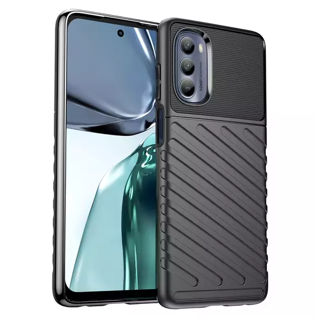 Thunder Case for Motorola Moto G62 5G silicone armor case black