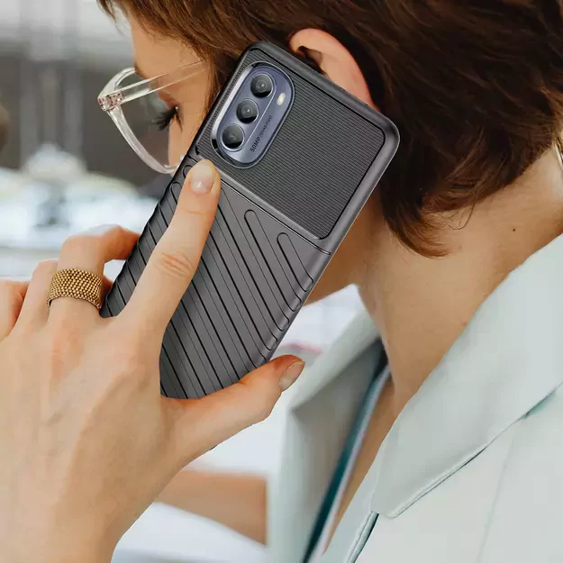 Thunder Case for Motorola Moto G62 5G silicone armor case black 6