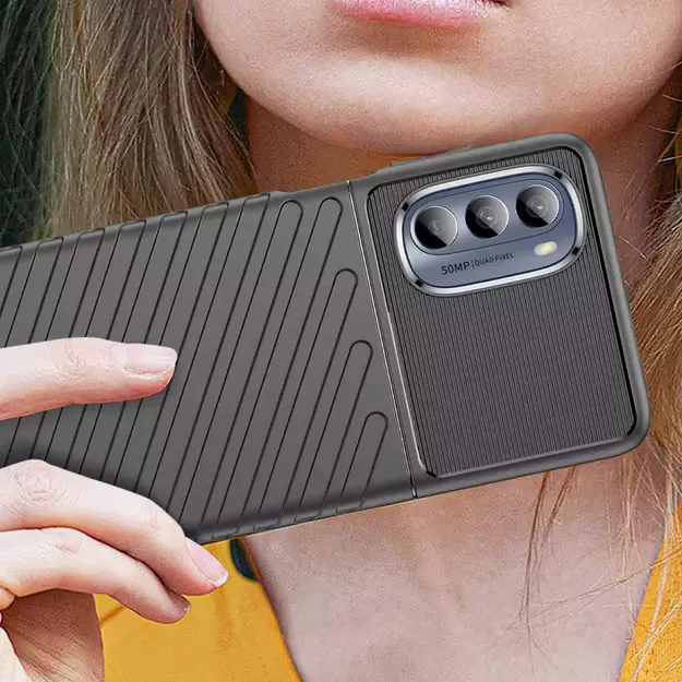 Thunder Case for Motorola Moto G62 5G silicone armor case black 4