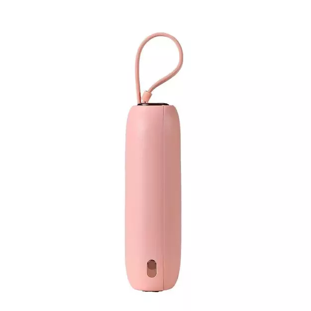 Joyroom mini powerbank 10000mAh Colorful Series 22.5W with 2 built-in USB C and Lightning cables pink (JR-L012) 6