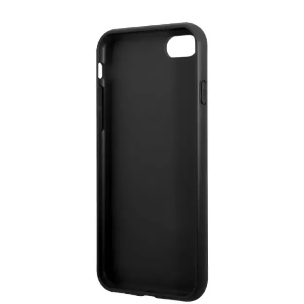 Guess GUHCI8PSATPK iPhone 7/8 SE 2020 / SE 2022 hardcase black/black hardcase Saffiano Triangle Logo Cardslot 13
