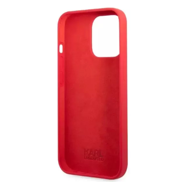Karl Lagerfeld KLHCP13LSLMP1R iPhone 13 Pro / 13 6.1&quot  hardcase red/red Silicone Plaque 13