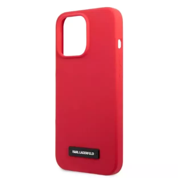 Karl Lagerfeld KLHCP13LSLMP1R iPhone 13 Pro / 13 6.1&quot  hardcase red/red Silicone Plaque 12
