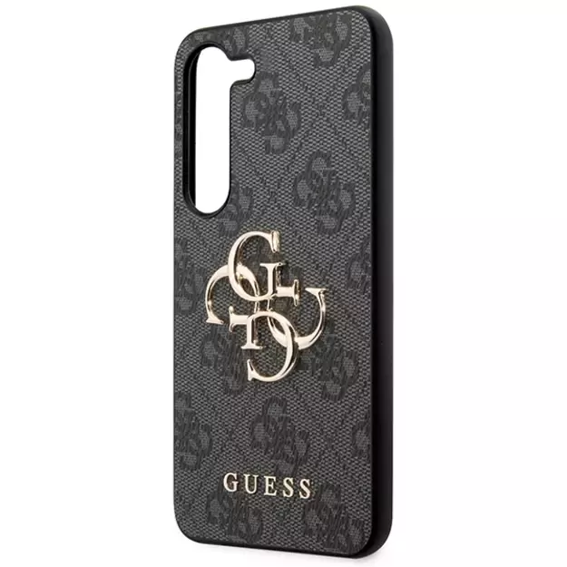 Guess GUHCS23S4GMGGR S23 S911 grey/grey hardcase 4G Big Metal Logo 5