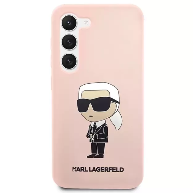 Karl Lagerfeld KLHCS23MSNIKBCP S23+ S916 hardcase pink/pink Silicone Ikonik 9