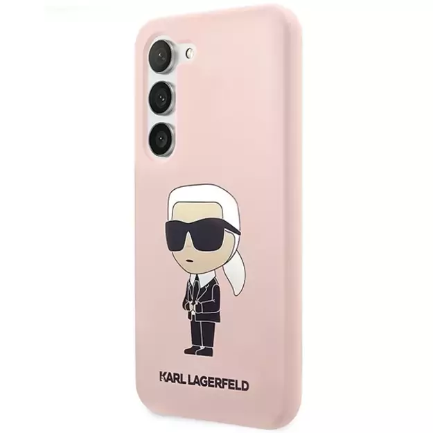Karl Lagerfeld KLHCS23MSNIKBCP S23+ S916 hardcase pink/pink Silicone Ikonik 8