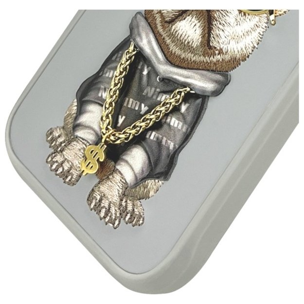 Nimmy Glasses Cool Dog iPhone 15 Pro Case - Gray 3