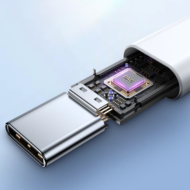 Joyroom JR-EC05 USB-C in-ear headphones - white 12