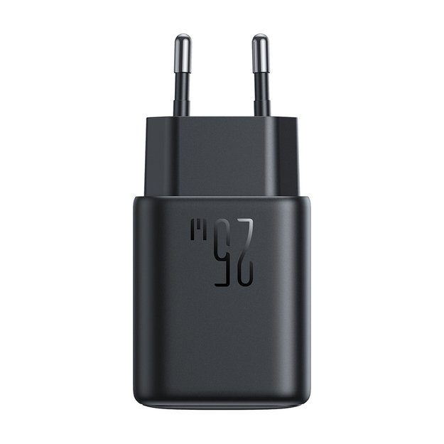 Joyroom JR-TCF23 network charger USB-C 25W SFC / PPS / PD - black + USB-C / USB-C cable 1m 6