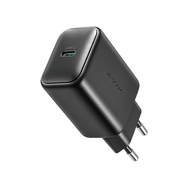 Joyroom JR-TCF23 network charger USB-C 25W SFC / PPS / PD - black + USB-C / USB-C cable 1m 2