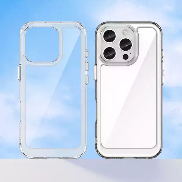 Outer Space Case for iPhone 16e Flexible Frame Cover - Clear 7