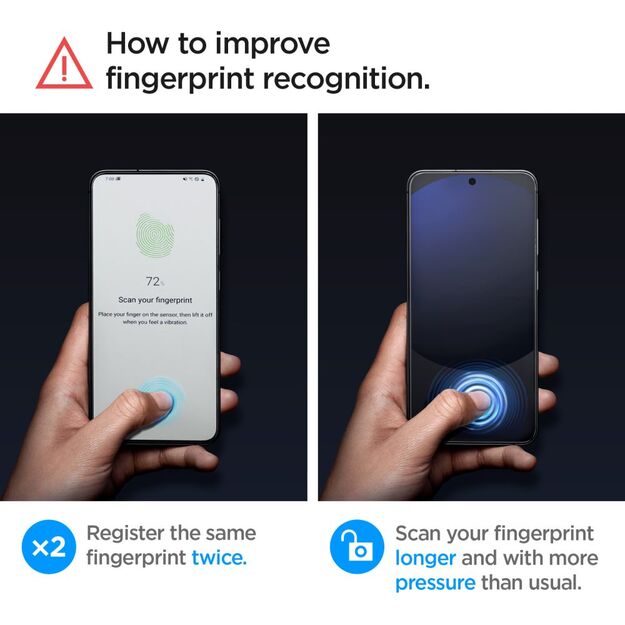 Spigen Glas.tR EZ Fit Tempered Glass for Samsung Galaxy S24 FE (2 pcs.) 1