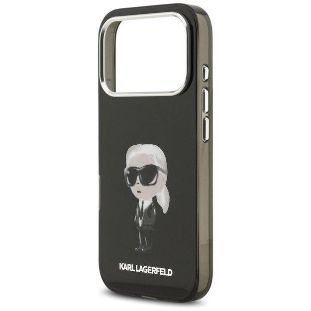 Karl Lagerfeld IML Aquarelle Karl &amp  Logo MagSafe Case for iPhone 17 Pro - Black 5