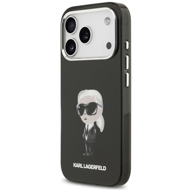 Karl Lagerfeld IML Aquarelle Karl &amp  Logo MagSafe Case for iPhone 17 Pro - Black 1