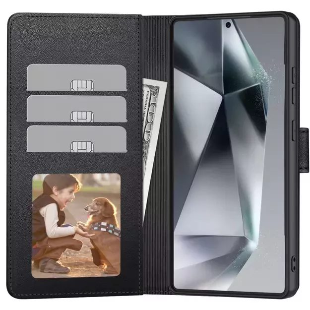 Tech-Protect Wallet Case for Xiaomi Redmi Note 14 4G / LTE - Matte Black 1