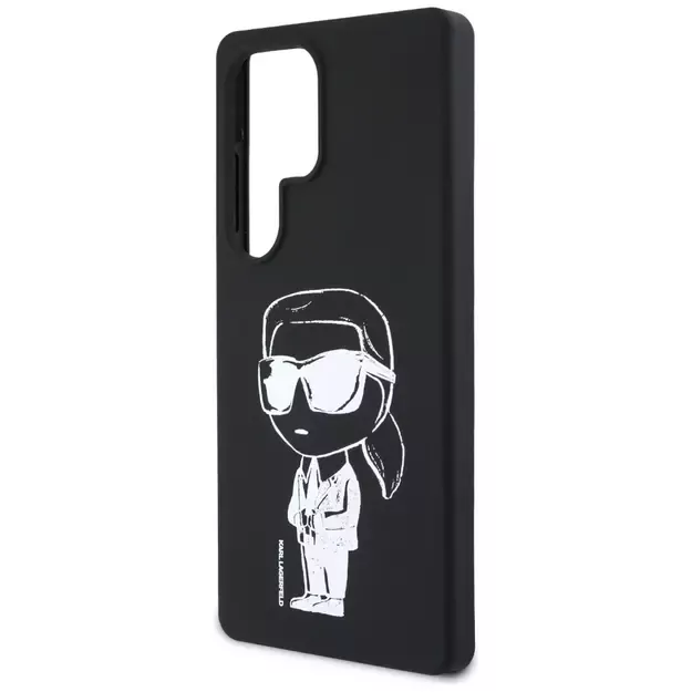 Karl Lagerfeld Silicone Graffiti Ikonik Printed Logo MagSafe Case for Samsung Galaxy S25 Ultra - Black 5