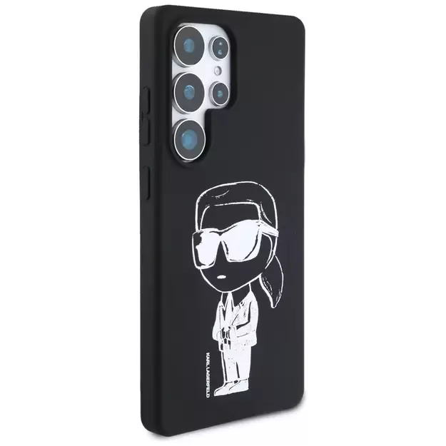 Karl Lagerfeld Silicone Graffiti Ikonik Printed Logo MagSafe Case for Samsung Galaxy S25 Ultra - Black 3