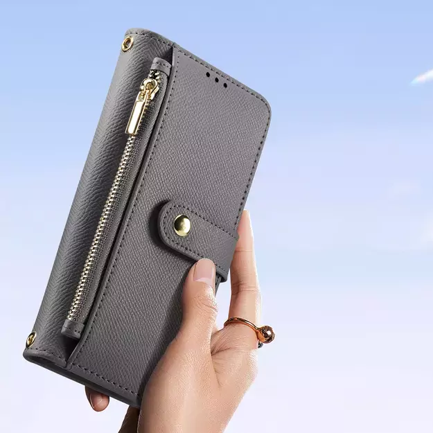 Dux Ducis Lawa Leather Case for iPhone 15 - Gray 9