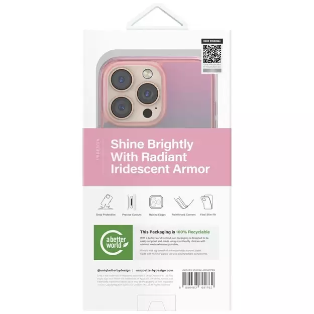 Uniq Iridescia Magclick Charging Case for iPhone 16 Pro Max - Pink 8