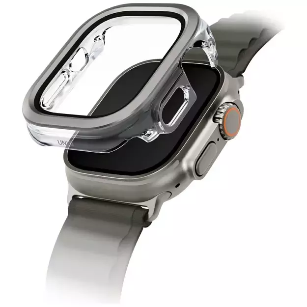 Uniq Voute case with tempered glass for Apple Watch Ultra 49 mm - silver