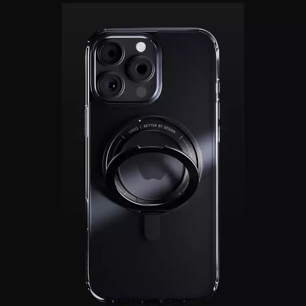 Uniq Swivix 360 Rotating Kickstand Case for iPhone 16 Pro Max - Black 3