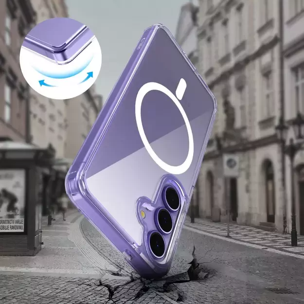 Tech-Protect FlexAir Hybrid MagSafe Case for Samsung Galaxy A36 5G - Transparent 4