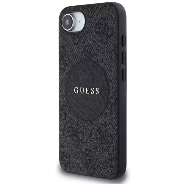 Guess 4G Circle Classic Logo MagSafe case for iPhone 16e - black 1