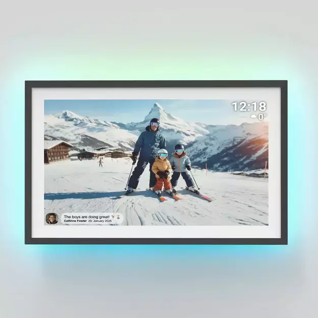 Denver Frameo PFF-1081 10.1&quot  Digital Frame - Black 1