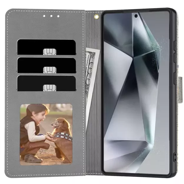 Tech-Protect Wallet Case for Samsung Galaxy A26 5G - Daisies with Leaves 8