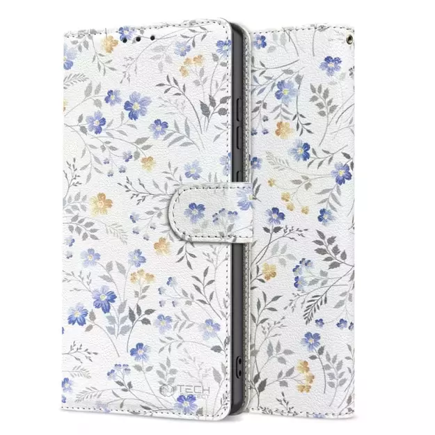Tech-Protect Wallet Case for Samsung Galaxy A26 5G - Daisies with Leaves 1