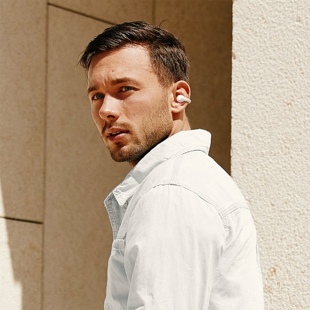 Baseus Bass 15 Clip OWS Wireless Headphones with Baseus Simple USB-C 3A 30cm Cable - White 8