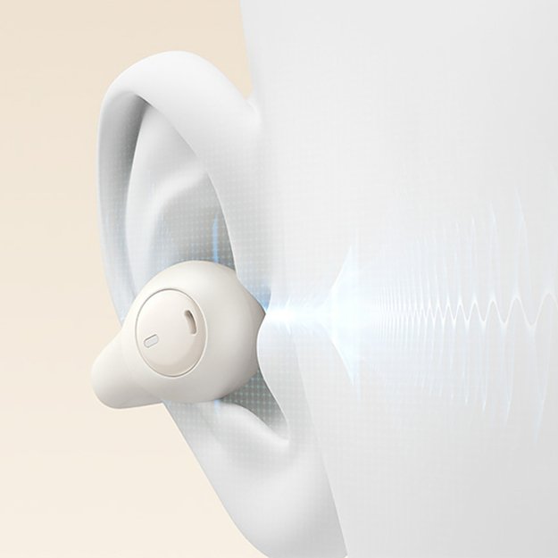 Baseus Bass 15 Clip OWS Wireless Headphones with Baseus Simple USB-C 3A 30cm Cable - White 14