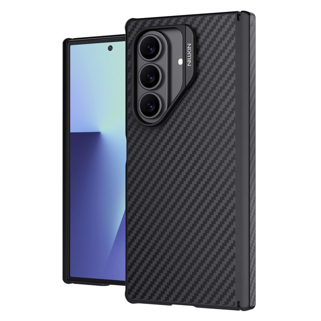 Etui Nillkin Synthetic Fiber Pro Magnetic na Samsung Galaxy Z Fold 7 kompatybilne z MagSafe - czarne 4