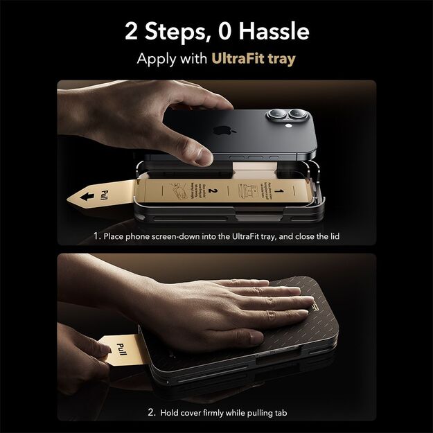 ESR UltraFit Armorite Pro Tempered Glass for iPhone 16 Pro / 17 - Transparent 4