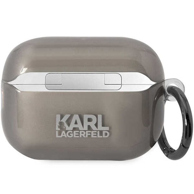 Karl Lagerfeld KKLAP2HNIKTCK Airpods Pro 2 cover black/black Ikonik Karl Lagerfeld 4