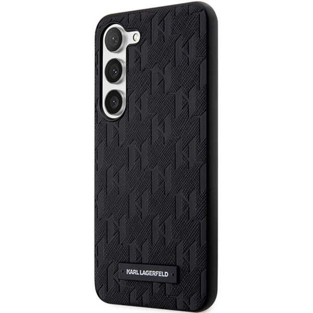 Karl Lagerfeld KLHCS23MSAKLHPK S23+ S916 hardcase black/black Saffiano Mono Metal Logo 1