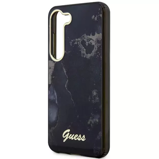 Guess GUHCS23MHTMRSK S23+ S916 black/black hardcase Golden Marble Collection 5