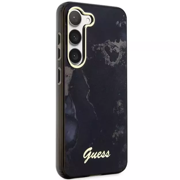 Guess GUHCS23MHTMRSK S23+ S916 black/black hardcase Golden Marble Collection 3