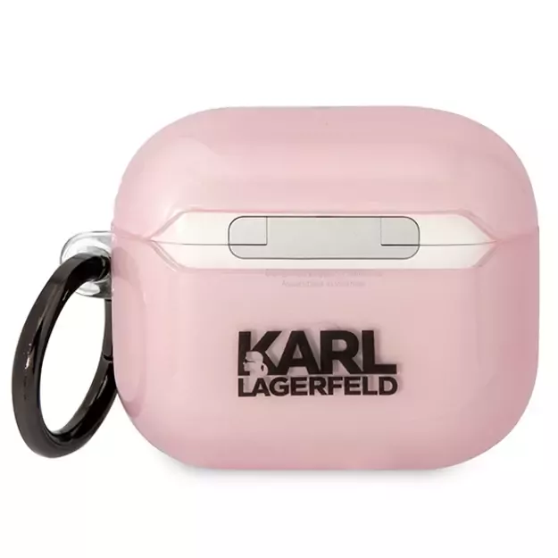 Karl Lagerfeld KLA3HNCHTCP Airpods 3 cover pink/pink Ikonik Choupette 1