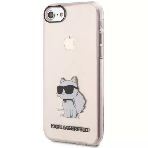 Karl Lagerfeld KLHCI8HNCHTCP iPhone 7/8/ SE 2020 / SE 2022 pink/pink hardcase Ikonik Choupette 1