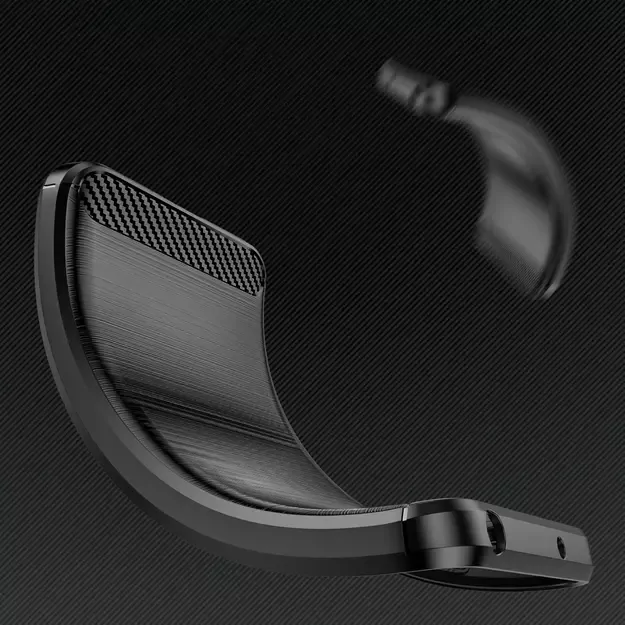 Carbon Case case for Infinix Hot 20 Play flexible silicone carbon cover black 3
