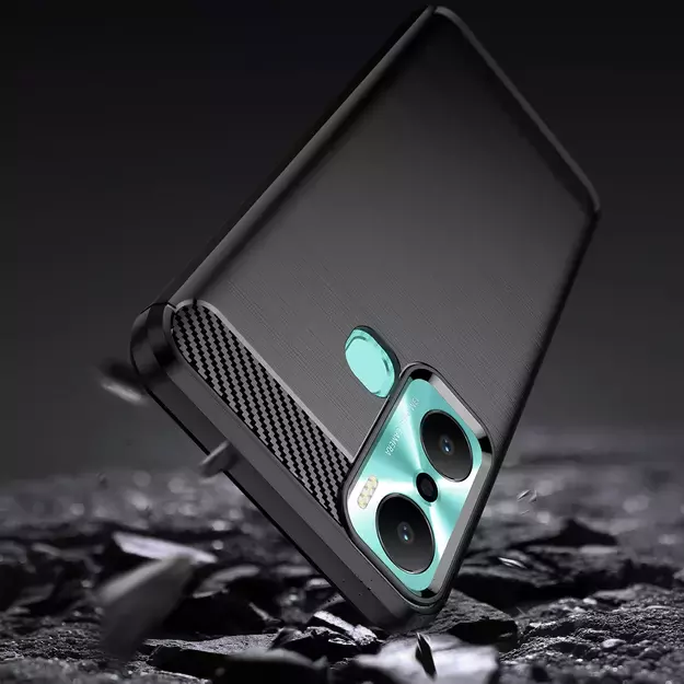 Carbon Case case for Infinix Hot 20 Play flexible silicone carbon cover black 2
