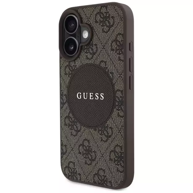 Guess 4G Circle Classic Logo MagSafe case for iPhone 16 - brown 8